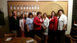 FCCLA state Officers and Advisers meet with Ms. Debbie Dodge with Lead2 Feed Program